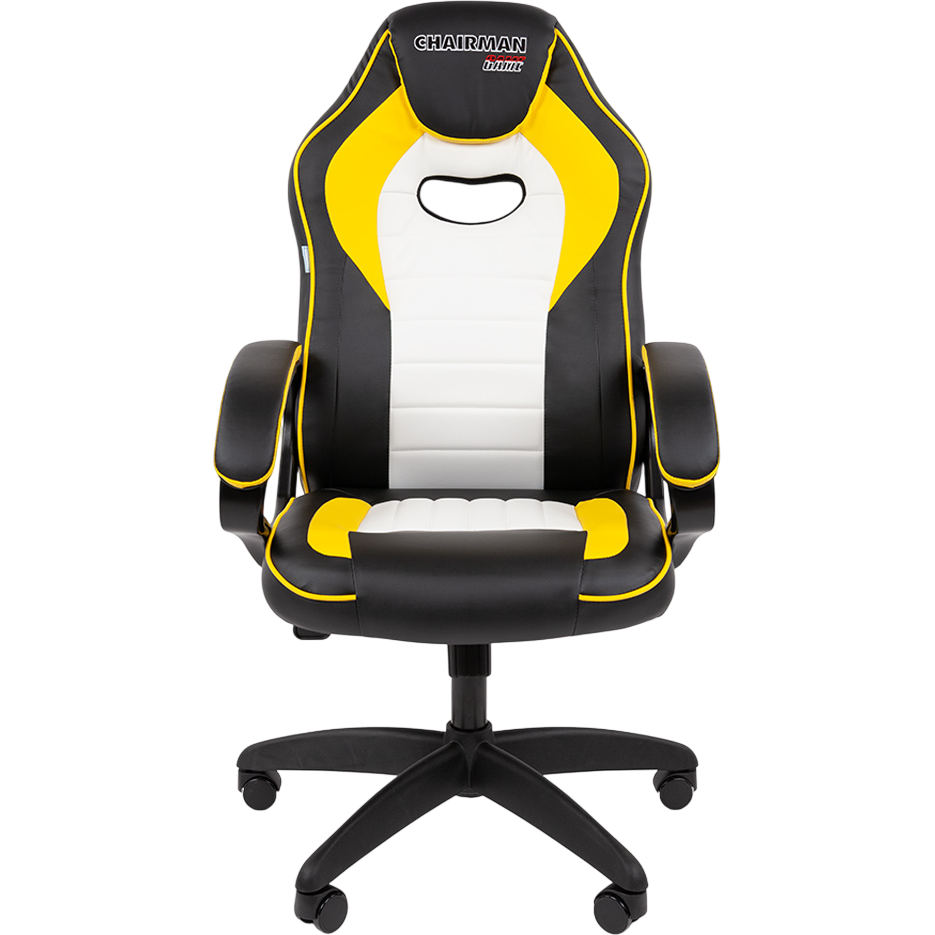 Игровое кресло Chairman Game 16 Black/Yellow/White (00-07197802) - фото 2