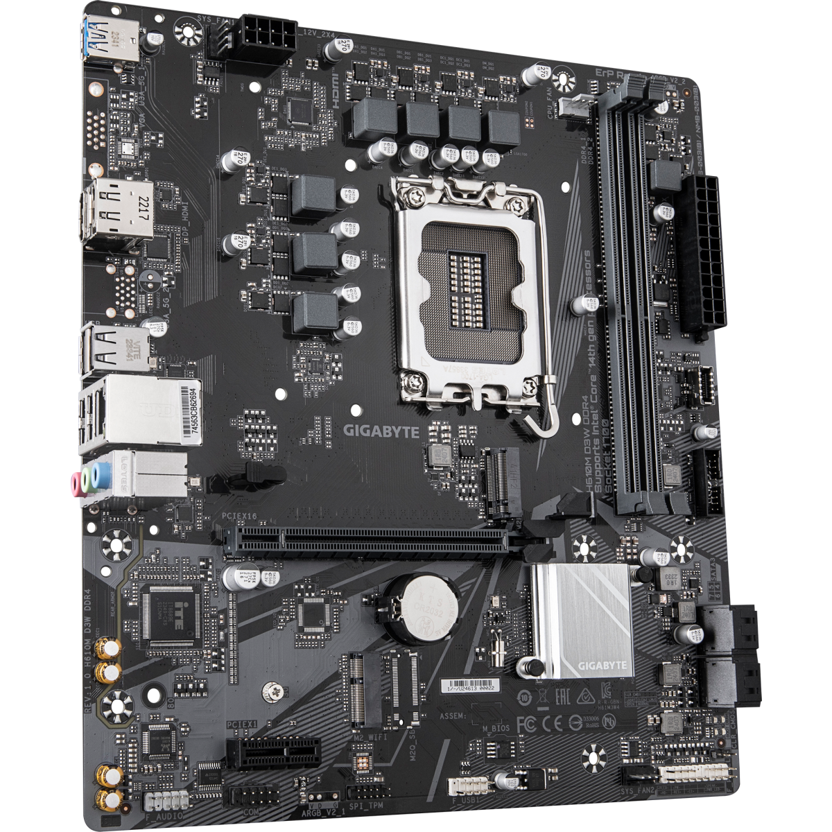 Материнская плата Gigabyte H610M D3W DDR4 - фото 2