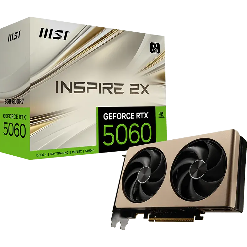 Видеокарта NVIDIA GeForce RTX 5060 MSI 8GB (RTX 5060 8G INSPIRE 2X) - фото 5