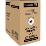 Бухта ExeGate FUTP4-C6-CCA-S23-IN-PVC-GY-305, 305м (EX300619RUS)