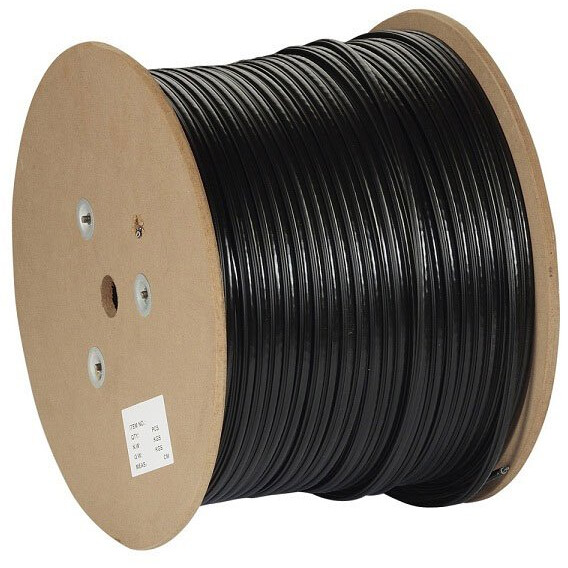 Бухта ExeGate FUTP4-C5e-CU-S24-SW-OUT-PE-BK-305, 305м