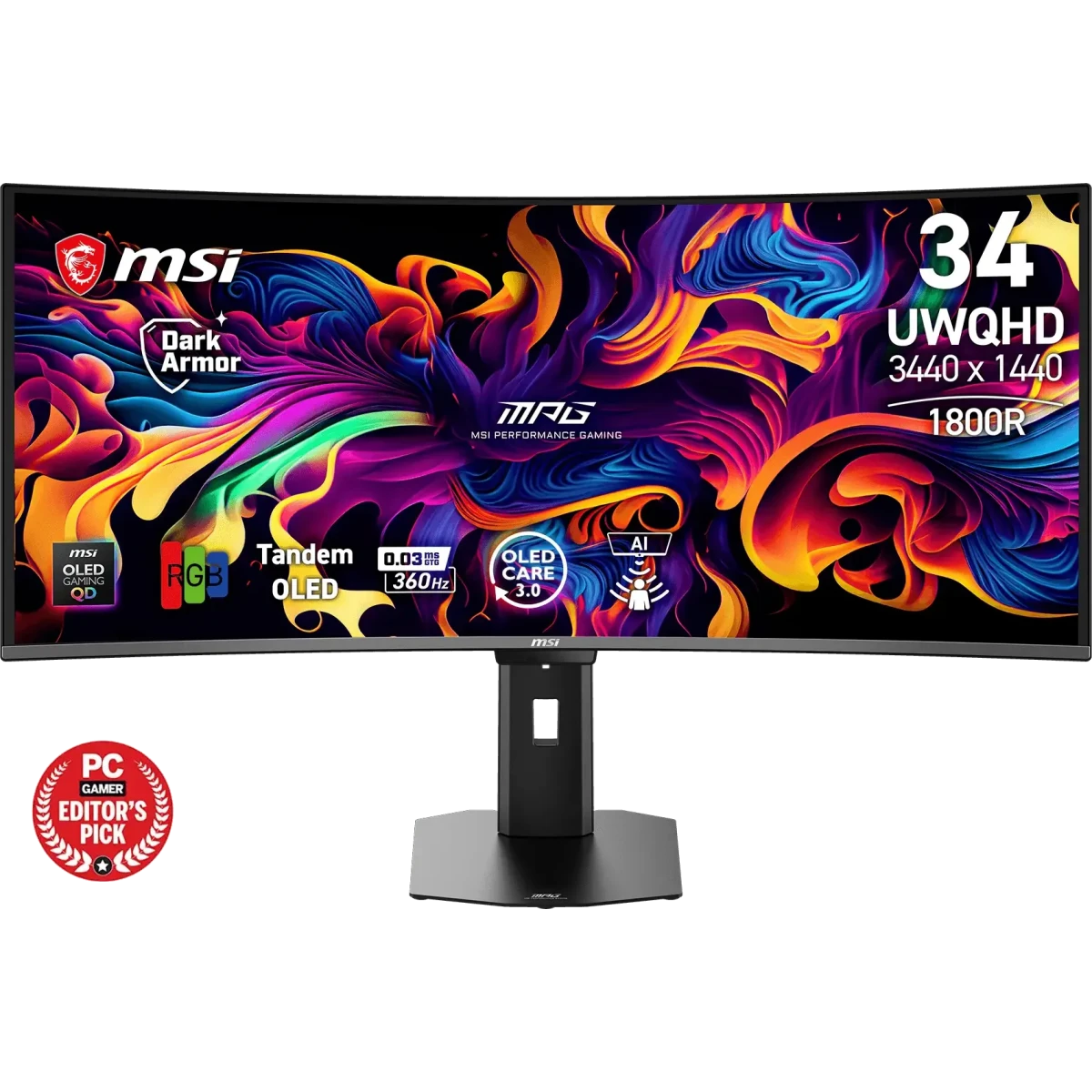 Монитор MSI 34" MPG 341CQR QD-OLED X36 - 9S6-3DE29A-014