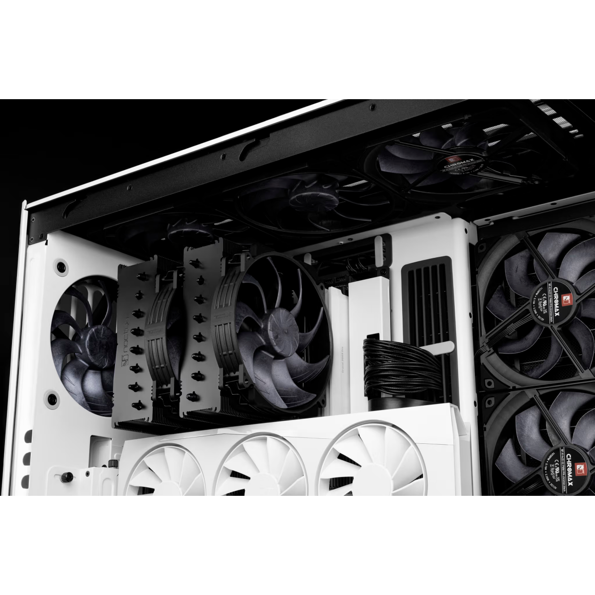 Вентилятор для корпуса Noctua NF-A14x25r G2 PWM chromax.black - фото 4