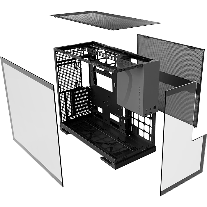 ..... Корпус Geometric Future Model 5 ARGB Black/Grey, царапина на передней панели, следы установки - 1AM5WKBK02100 - фото 11