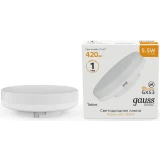 Светодиодная лампочка Gauss 10849162 (5.5 Вт, GX53)