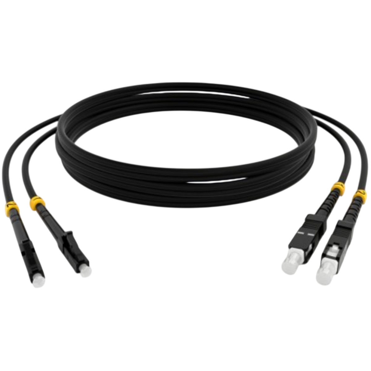 Патч-корд Cabeus FOP(D)-9-LC-SC-15M-BK, 15м