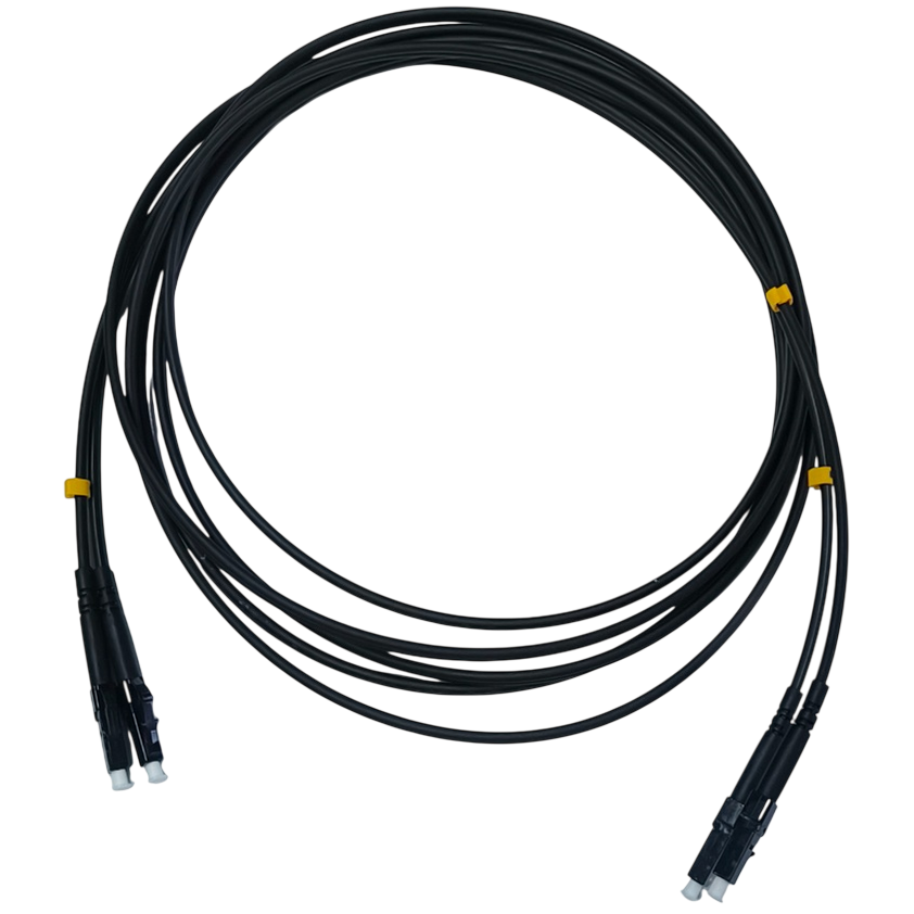 Патч-корд Cabeus FOP-50-LC-LC-2M-BK, 2м