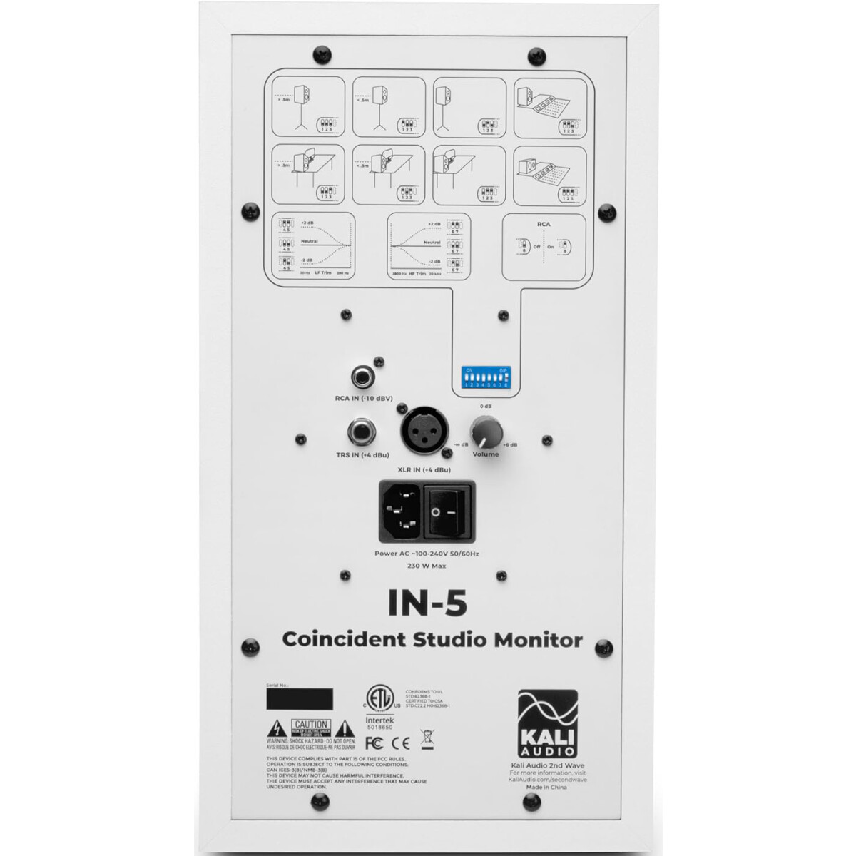 Акустическая система Kali Audio IN-5 White - IN-5W - фото 3