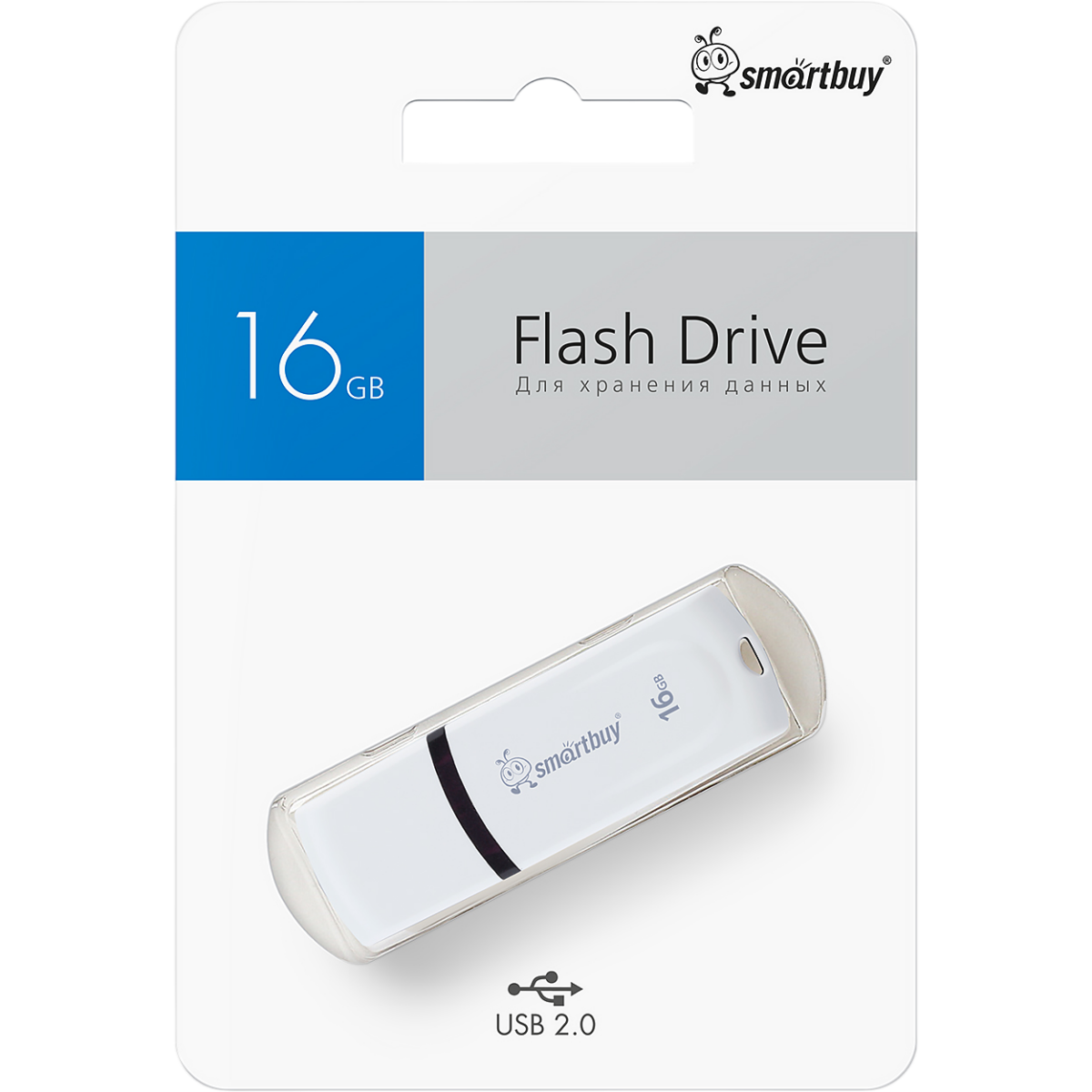 USB Flash накопитель 16GB SmartBuy Paean White (SB16GBPN-W) - фото 3