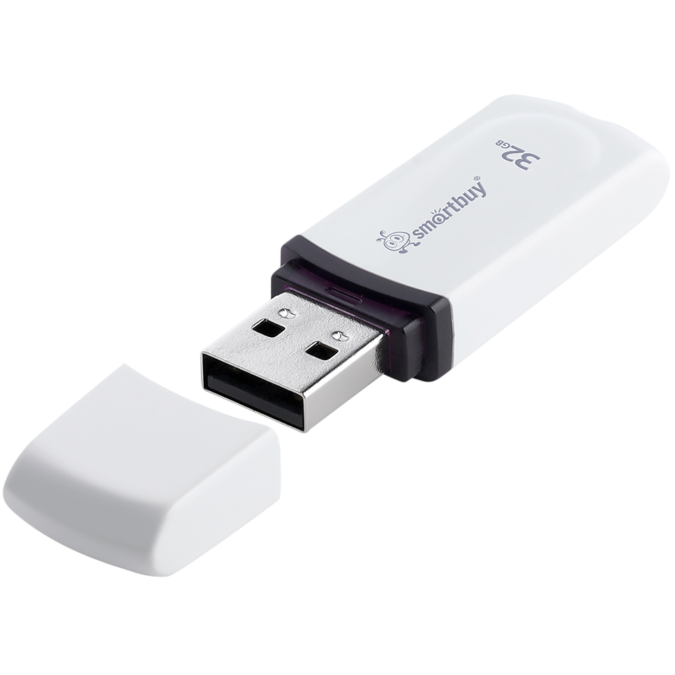 USB Flash накопитель 32GB SmartBuy Paean White (SB32GBPN-W) - фото 2