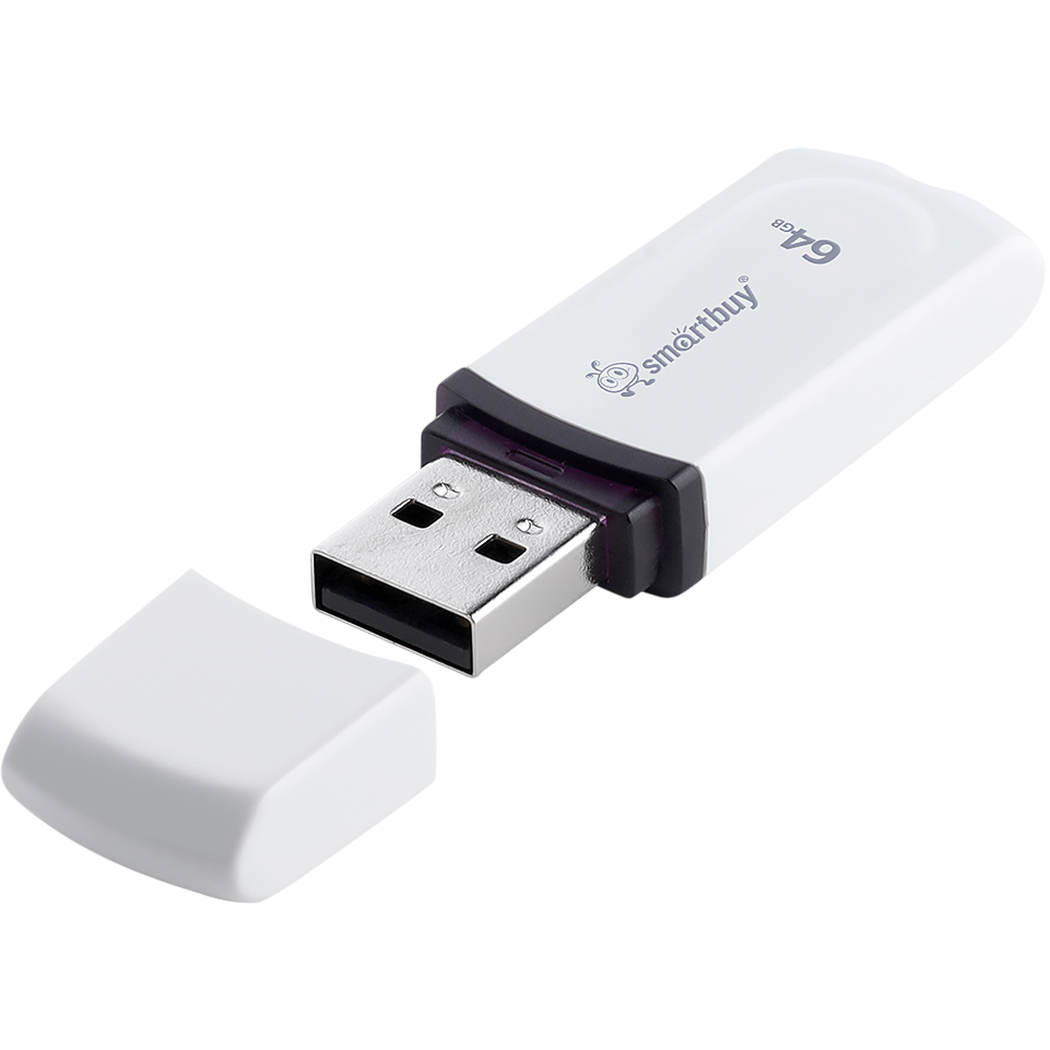 USB Flash накопитель 64GB SmartBuy Paean White (SB64GBPN-W) - фото 2