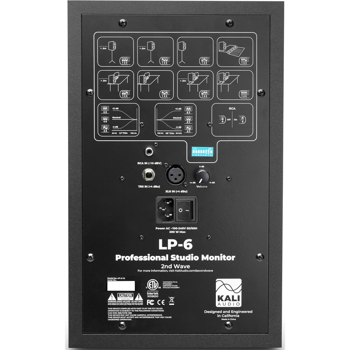 Акустическая система Kali Audio LP-6 V2 Black - фото 3