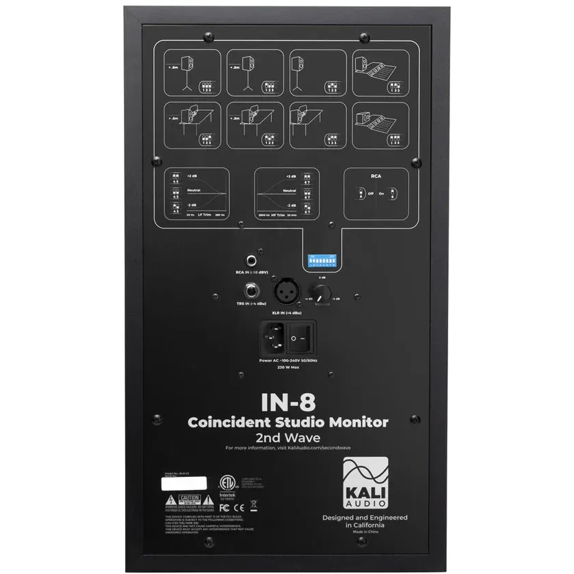 Акустическая система Kali Audio IN-8 V2 Black - фото 3