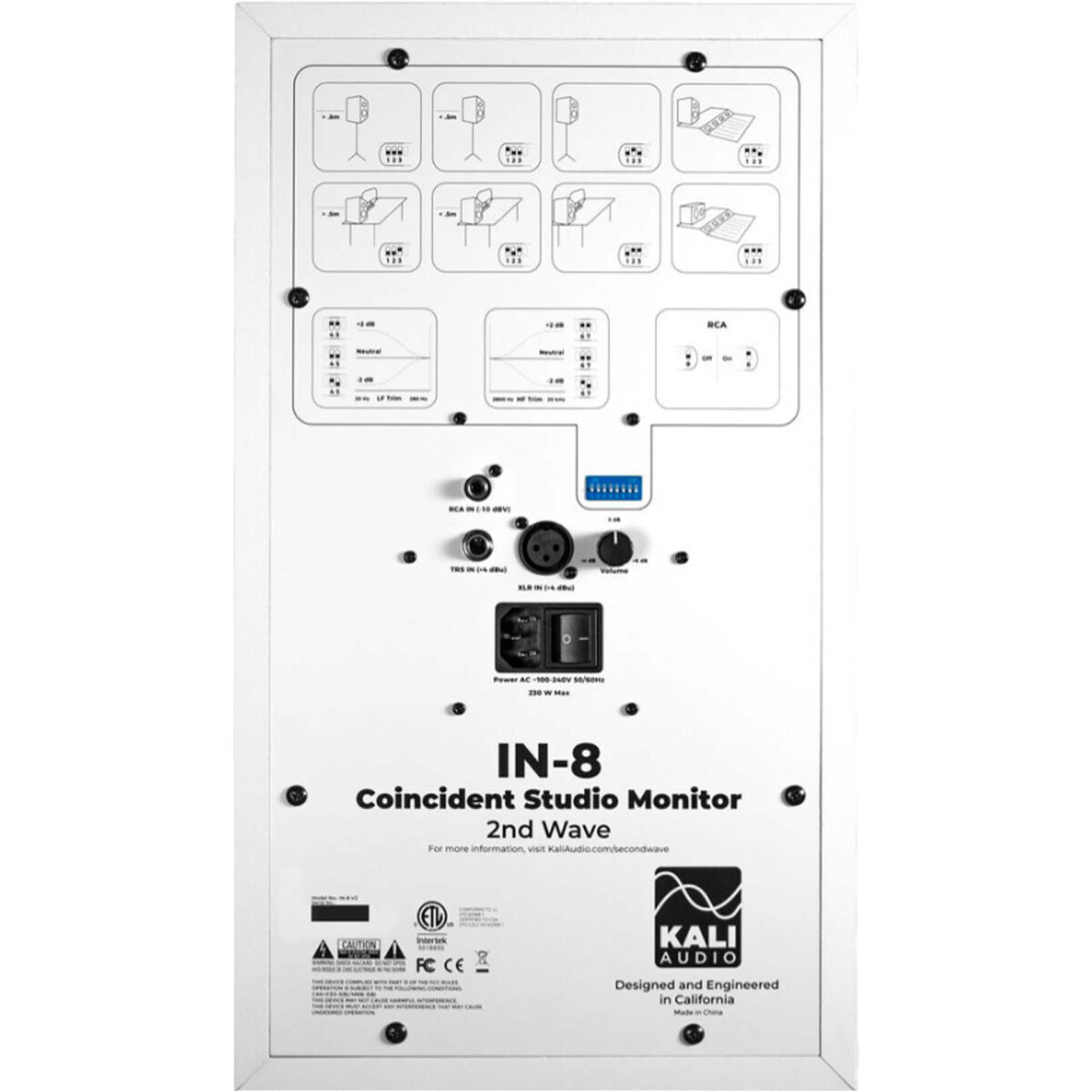 Акустическая система Kali Audio IN-8 V2 White - IN-8W V2 - фото 3