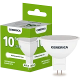 Светодиодная лампочка GENERICA LL-MR16-10-230-40-GU5-G (10 Вт, GU5.3)