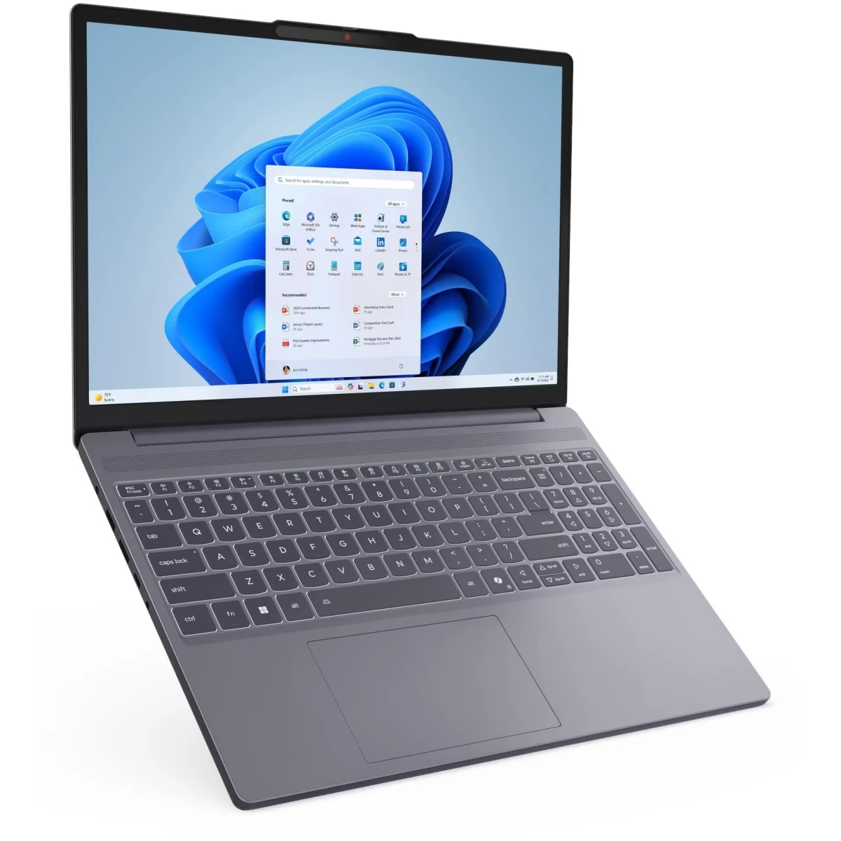 Ноутбук Lenovo IdeaPad Slim 3 15ARP10 Luna Grey (83K700GPFE) - фото 4