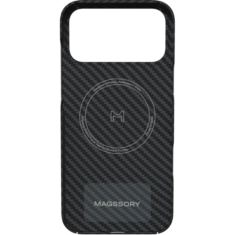 Чехол Magssory iPhone 17 Pro Max Aramid Frame Case Black - CFB045 - фото 2