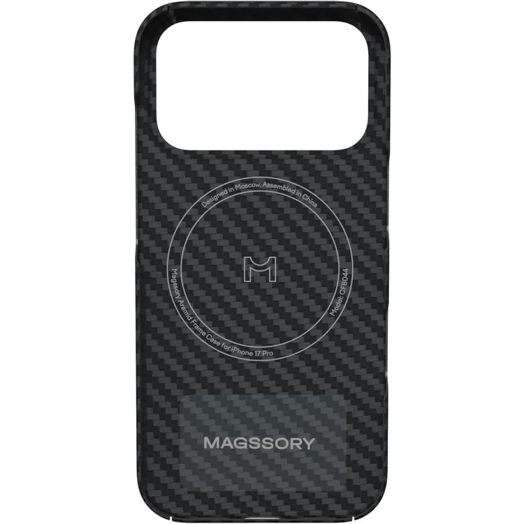 Чехол Magssory iPhone 17 Pro Aramid Frame Case Black - CFB044 - фото 2