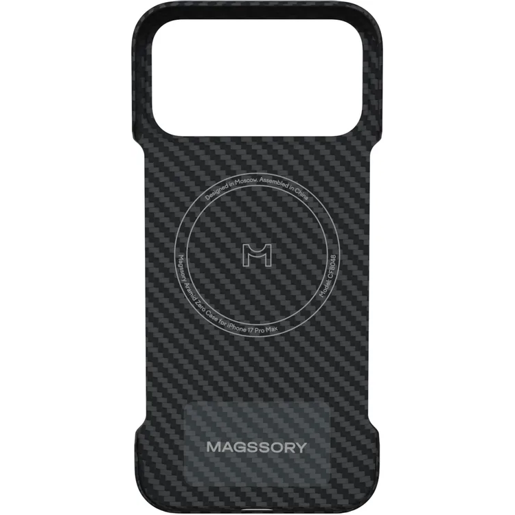 Чехол Magssory iPhone 17 Pro Max Aramid Zero Case Black - CFB048 - фото 2