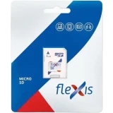 Карта памяти 32GB MicroSD Flexis + SD адаптер (FMSD032GU3A)