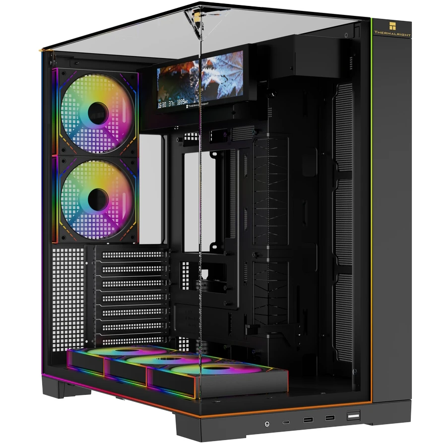 Корпус Thermalright TR-A70 Vision FAN5-M Black - TRA70VF5MB