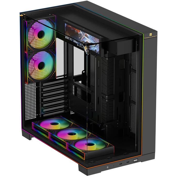 Корпус Thermalright TR-A70 Vision FAN5-M Black - TRA70VF5MB - фото 3