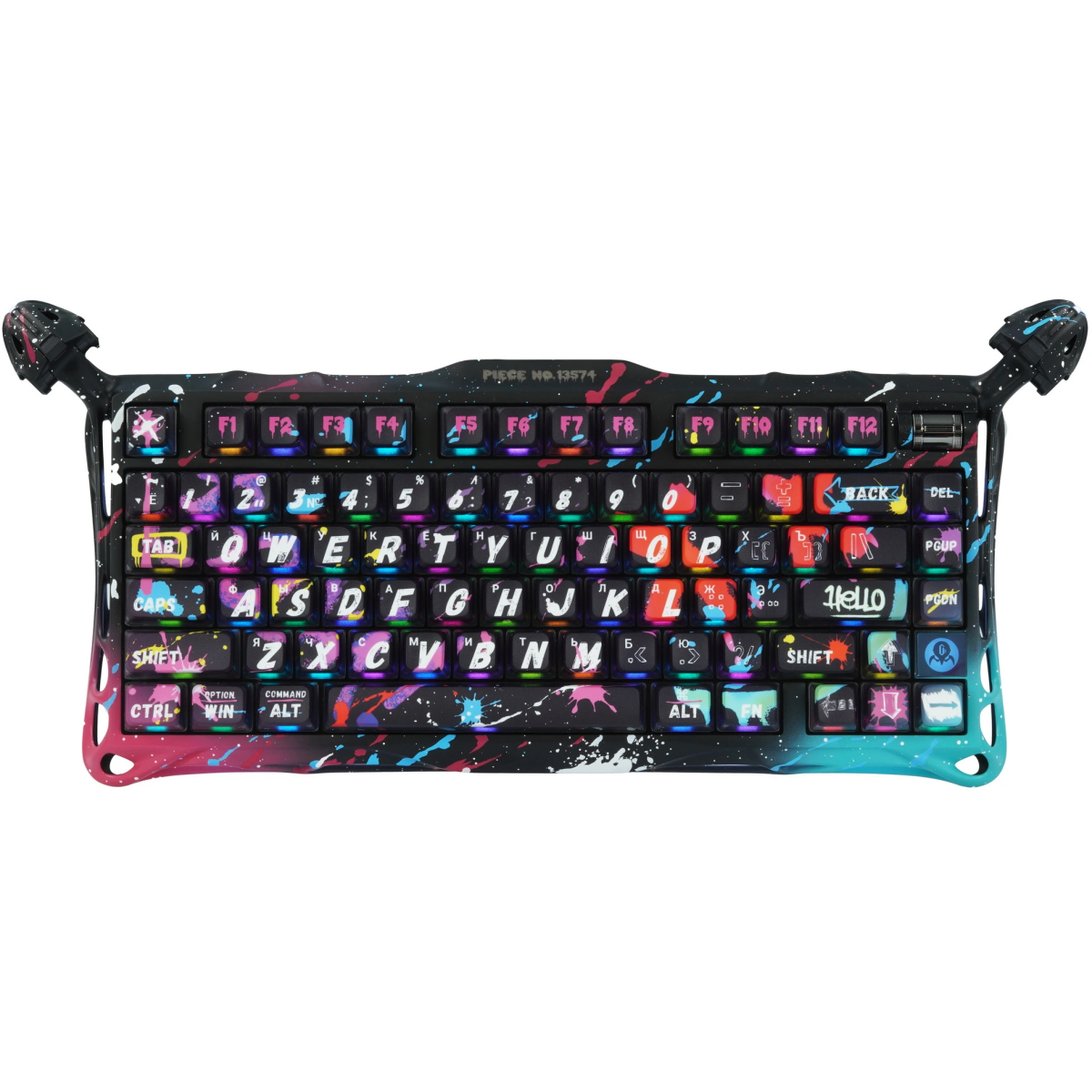 Клавиатура Gravastar Mercury V75 Pro Neon Graffiti Black - V75 Pro U CG BLK