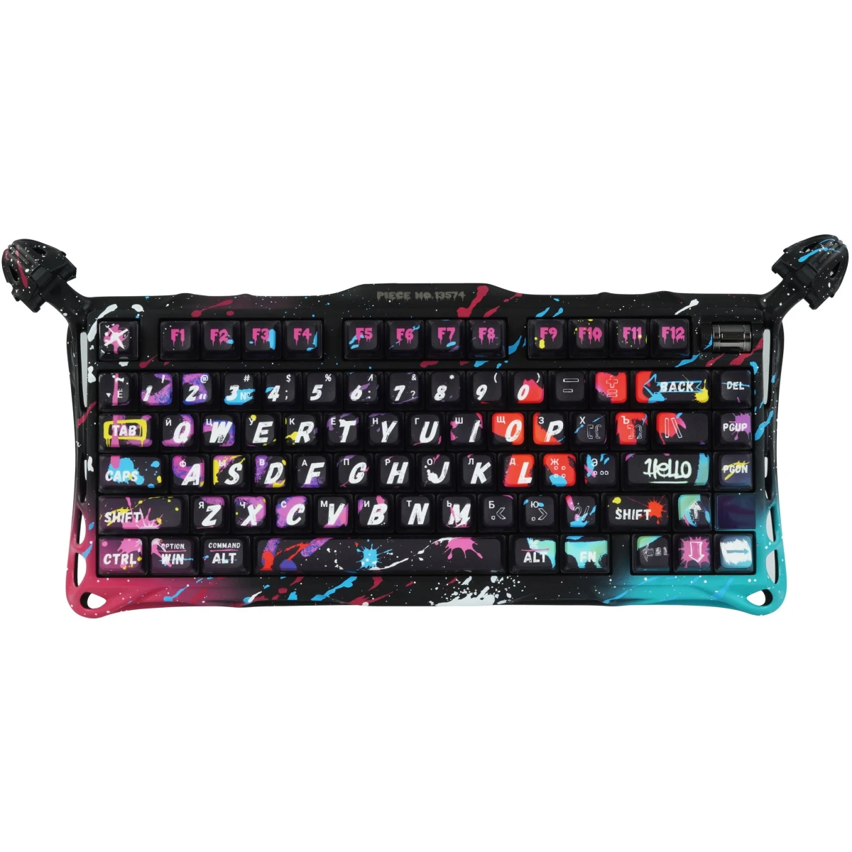 Клавиатура Gravastar Mercury V75 Pro Neon Graffiti Black - V75 Pro U CG BLK - фото 2