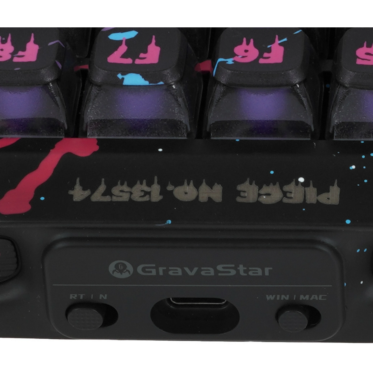 Клавиатура Gravastar Mercury V75 Pro Neon Graffiti Black - V75 Pro U CG BLK - фото 8
