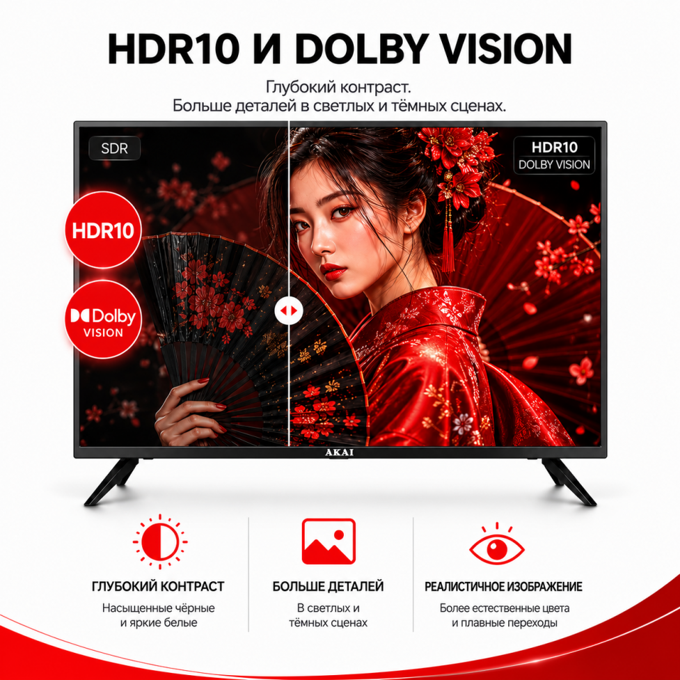 ЖК телевизор Akai 50" TA50BQ900 - фото 3