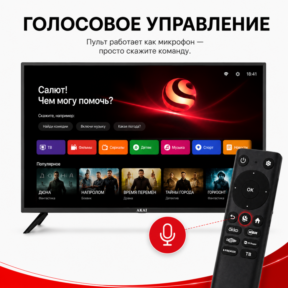 ЖК телевизор Akai 50" TA50BQ900 - фото 6