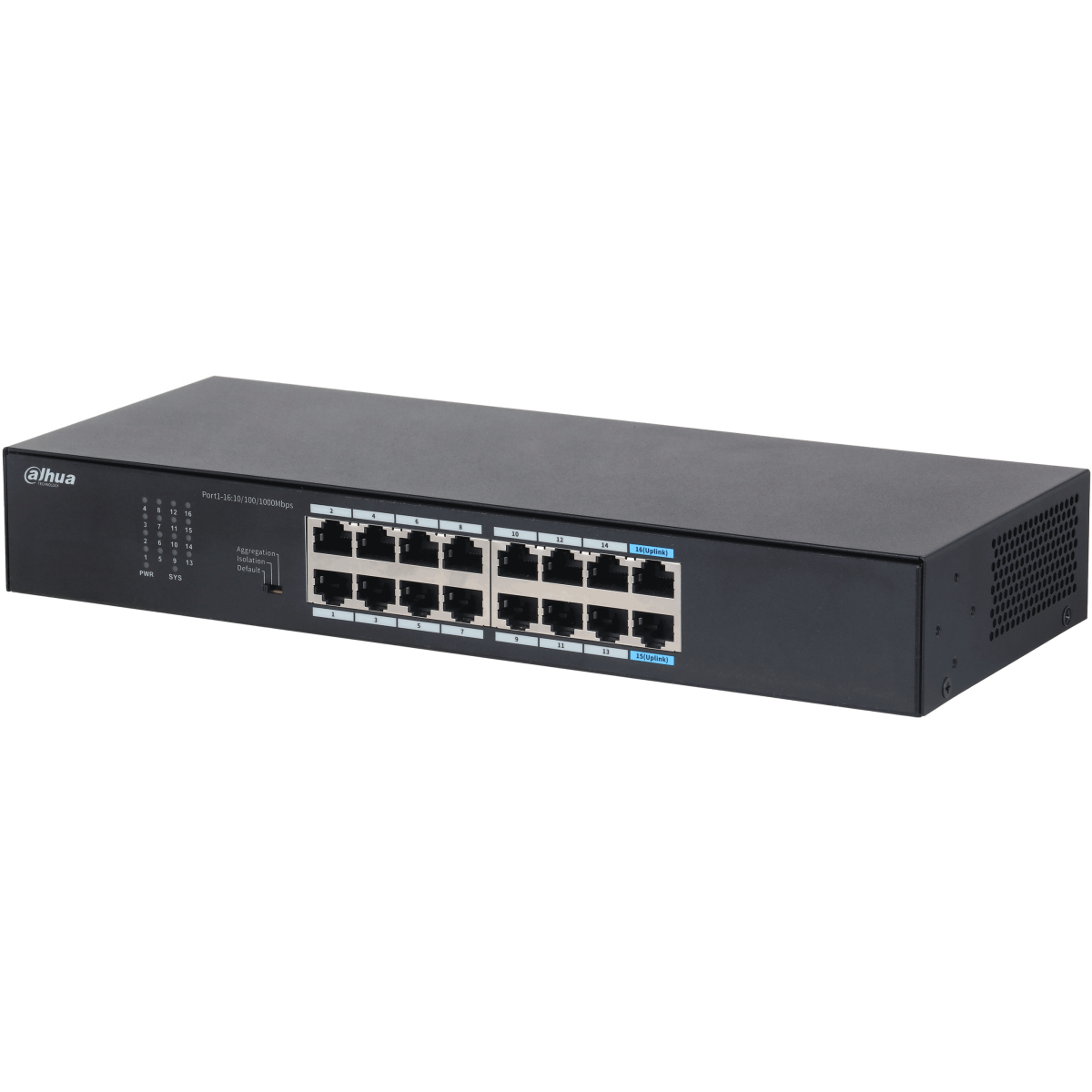 Коммутатор (свитч) Dahua DH-S3016-16GT - фото 2
