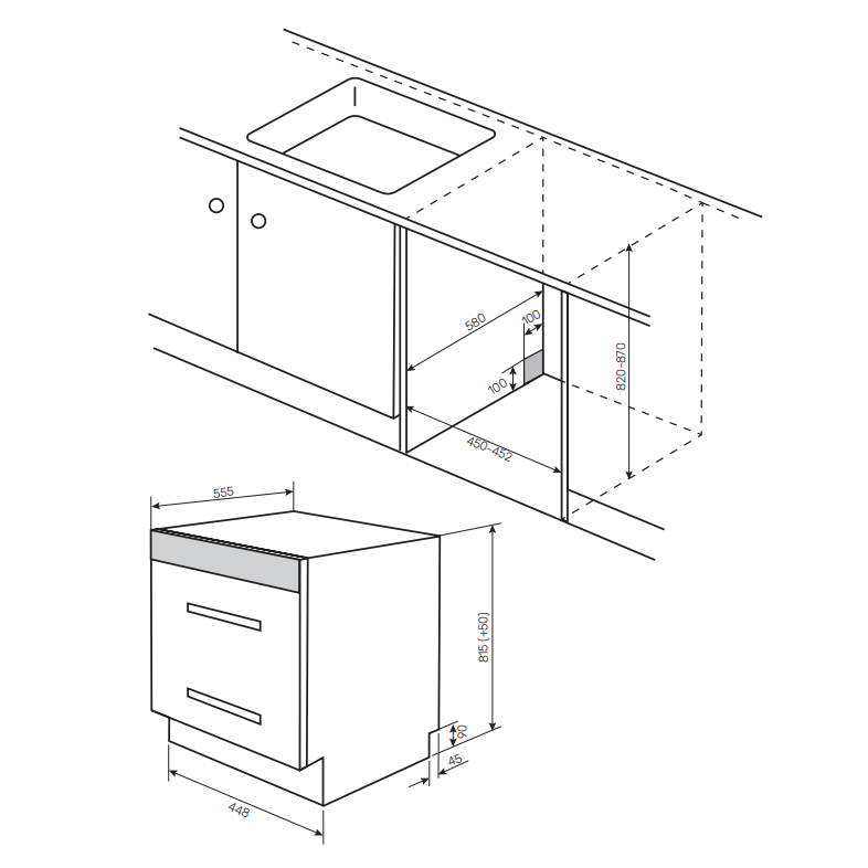 Встраиваемая посудомоечная машина Kuppersberg GSS 4577 - 8828 - фото 7
