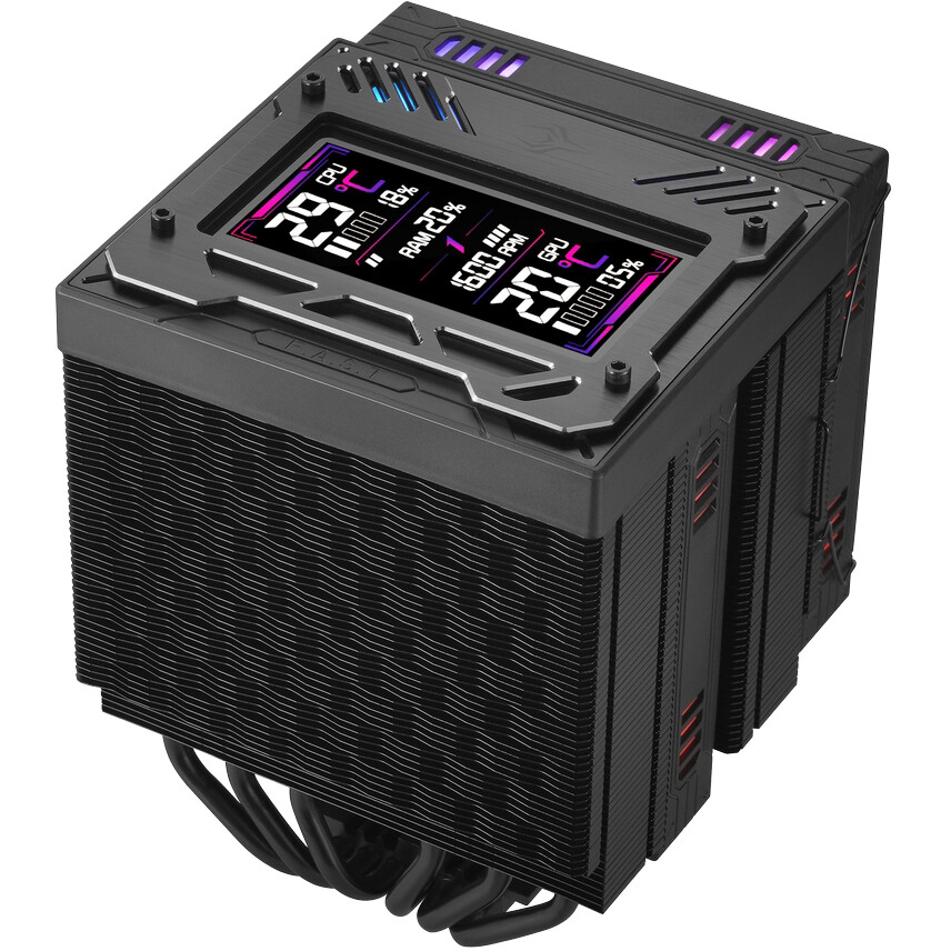 Кулер 1STPLAYER F.A.S.T. FT12DSL-6 Black - FT12DSL-6-BK - фото 6