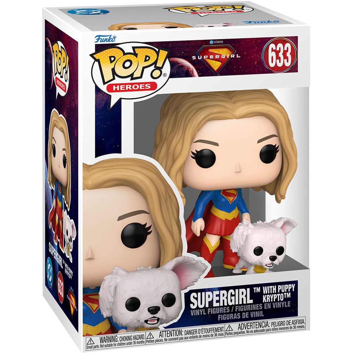 Фигурка Funko POP! Heroes Supergirl Supergirl with Puppy Krypto - 90801 - фото 2