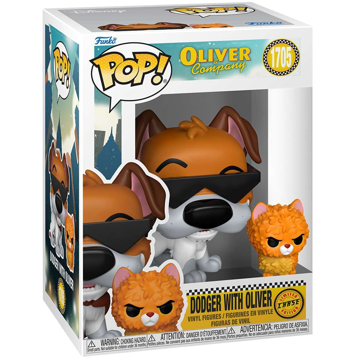 Фигурка Funko POP! Disney Oliver and Company Dodger with Oliver Chase - 2100901244683 - фото 2