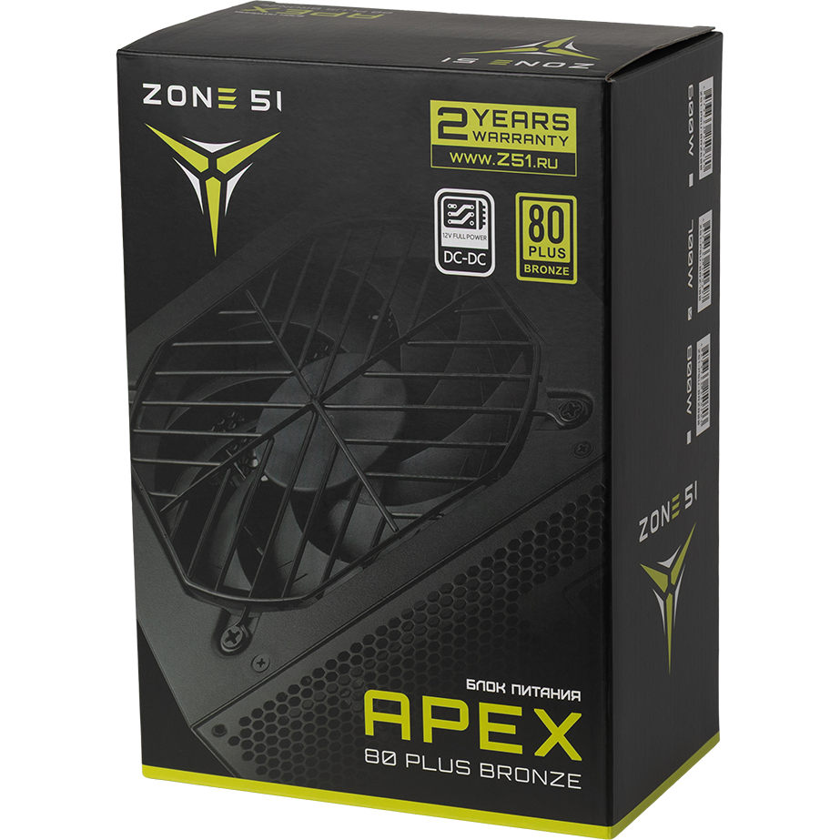 Блок питания 800W ZONE 51 Apex Black - Z51-PSU-BRZ800 - фото 12