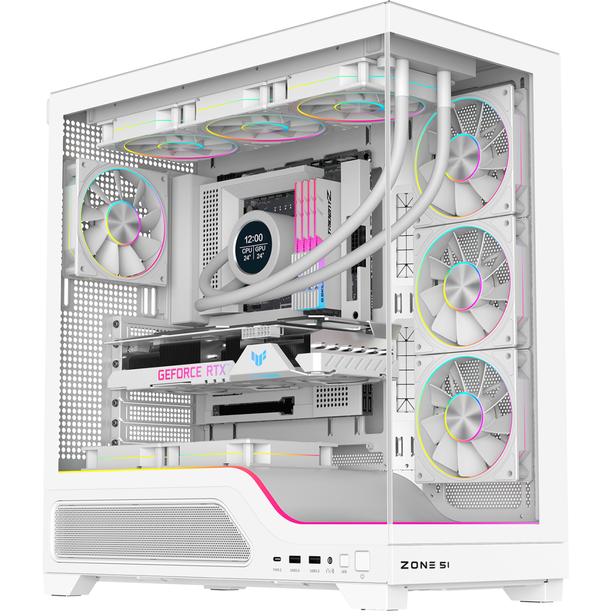 Корпус ZONE 51 Phantom White - Z51-CAS-PHNWH - фото 14