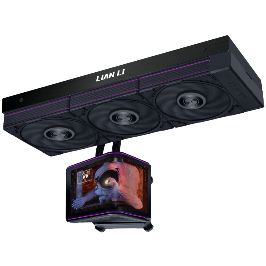 Система жидкостного охлаждения Lian Li HydroShift II OLED Curved 360P28 Black - G89.GHS2OLDC36PB.R0