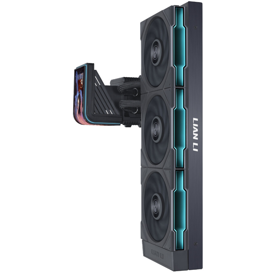 Система жидкостного охлаждения Lian Li HydroShift II OLED Curved 360TL Black - G89.GHS2OLDC36TB.R0 - фото 3