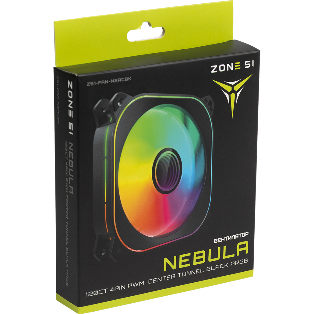 Вентилятор для корпуса ZONE 51 NEBULA 120CT Black - Z51-FAN-N2ACBK - фото 8