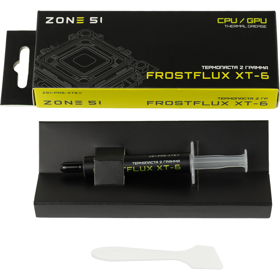 Термопаста ZONE 51 Frostflux XT-6 (Z51-PAS-XT6V) (2 г) - фото 2