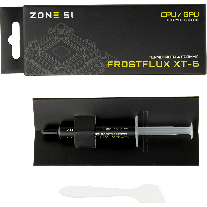 Термопаста ZONE 51 Frostflux XT-6 (Z51-PAS-XT6P) (4 г) - фото 3
