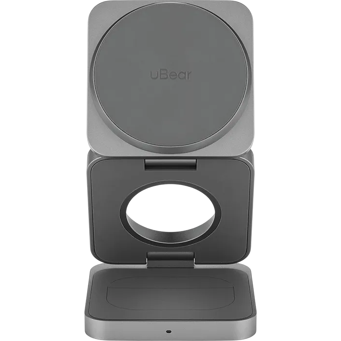 Беспроводное зарядное устройство uBear Balance Ultra Grey - WL31SG31BL-AW - фото 2