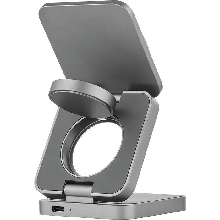 Беспроводное зарядное устройство uBear Balance Ultra Grey - WL31SG31BL-AW - фото 4