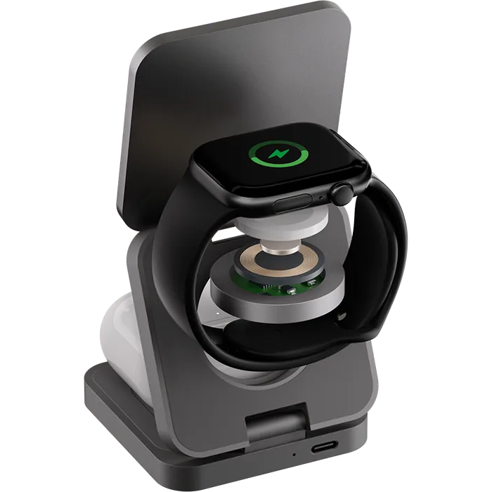Беспроводное зарядное устройство uBear Balance Ultra Grey - WL31SG31BL-AW - фото 9