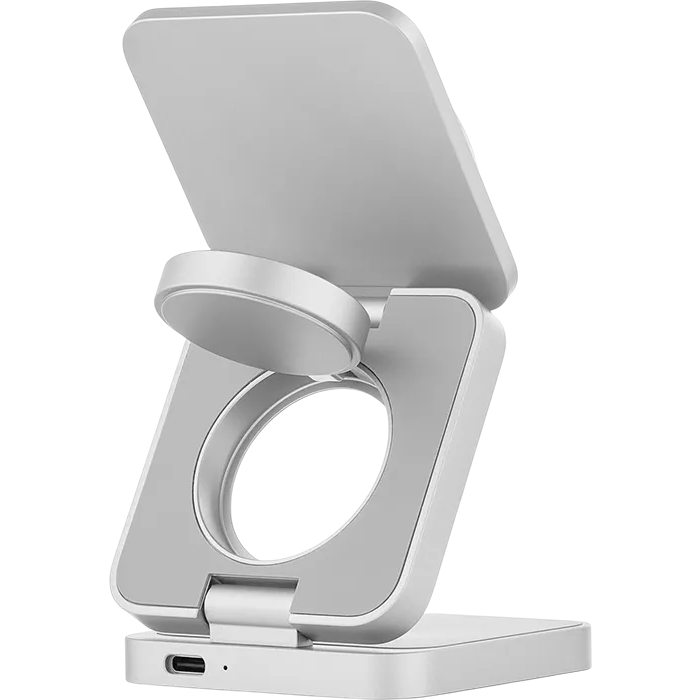 Беспроводное зарядное устройство uBear Balance Ultra Silver - WL31SL31BL-AW - фото 4