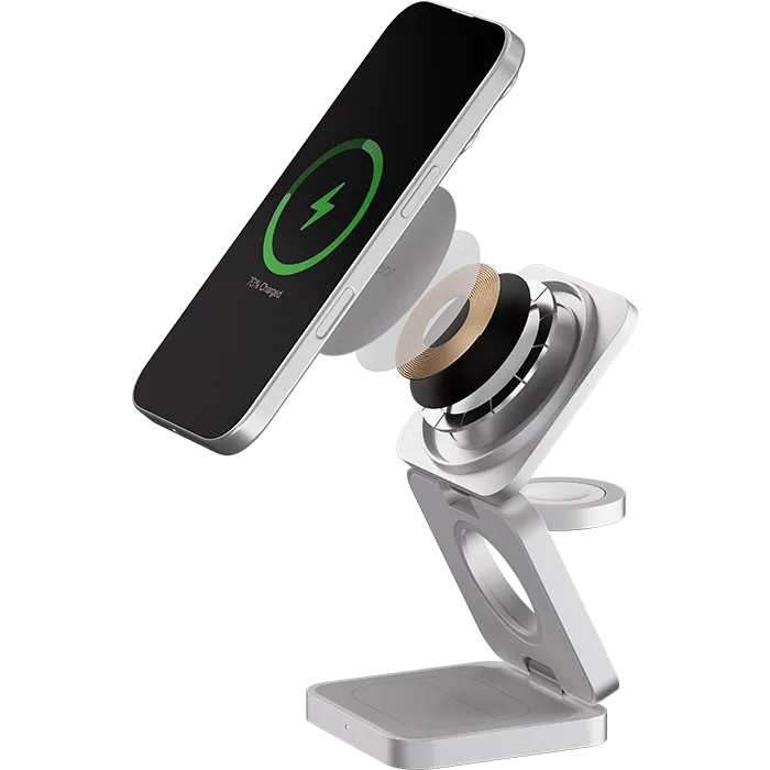 Беспроводное зарядное устройство uBear Balance Ultra Silver - WL31SL31BL-AW - фото 8