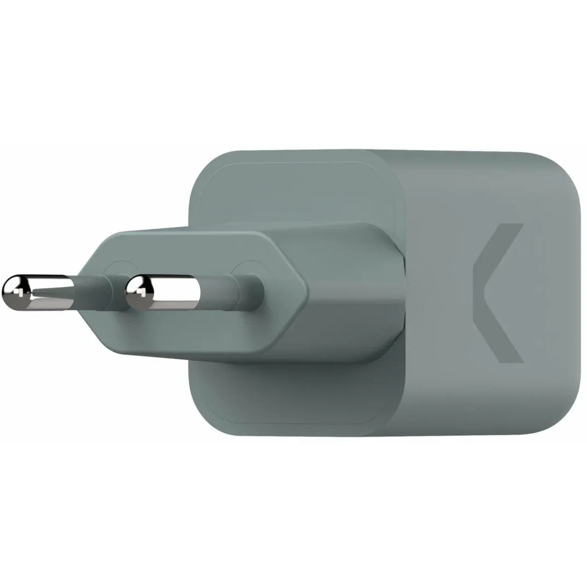 Сетевое зарядное устройство COMMO Core 20 Grey/Green - CM-WCH-20-2C-CGR-2 - фото 2