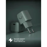 Сетевое зарядное устройство COMMO Core 20 Grey/Green (CM-WCH-20-2C-CGR-2)